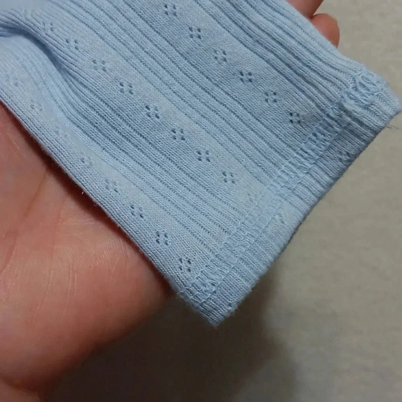 Womens S Aero Pre-shrunk OG Tee Collection Babydoll Baby Blue V Neck Twilight - Picture 6 of 9